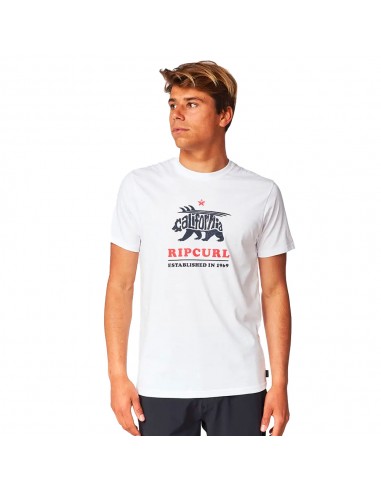 RIP CURL Desti Animal - Blanc - T-shirt - vue de face