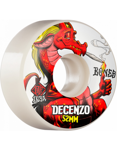 Roues de skate BONES STF Locks Decenzo Red Dragon 52mm