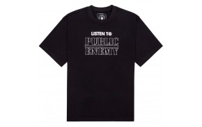 ELEMENT x Public Enemy Listen To - Noir - T-shirt