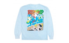 RIPNDIP Summer Break - Light Blue Mineral Wash - T-shirt manches longues - vue de dos