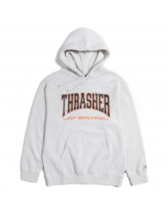 HUF x Thrasher Bayview - Athletic Heather - Sweat à capuche