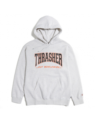 HUF x Thrasher Bayview - Athletic Heather - Sweat à capuche