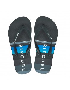 RIP CURL Origins Open Toe - Noir/Bleu - Tongs - vue de dessus