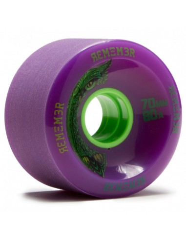 Roues de longboard Remember Hoot 70mm violet