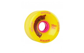 REMEMBER Hoot 65 mm 74a - Jaune - Roues de longboard