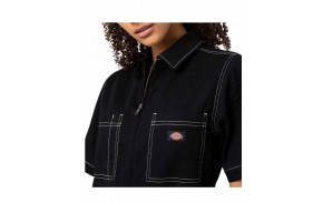 DICKIES Florala Coverall - Noir - Combinaison (logo)