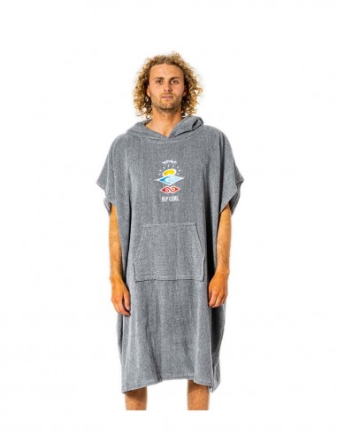 RIP CURL Wet As - Grey - Poncho à capuche