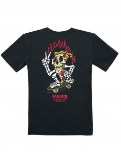 VANS Pizzeria - Noir - T-shirt enfant