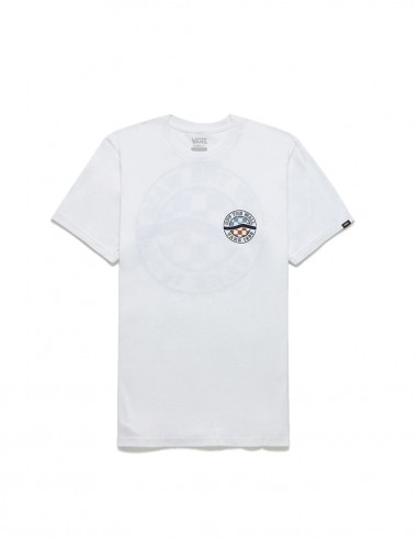 VANS Circle Sidestripe - White - T-shirt