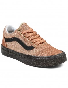 VANS Old Skool Party Glitter - Black/Gold - Chaussures Femmes