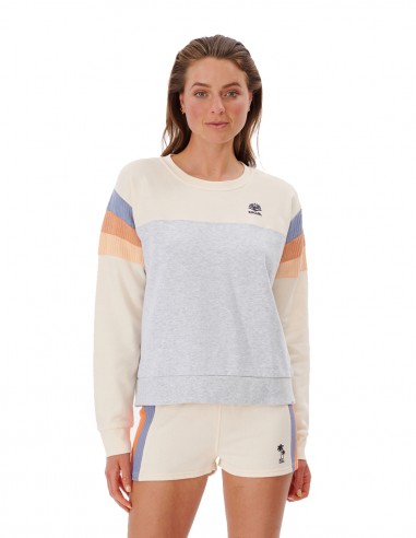 RIP CURL Melting Crew - Off White - Crewneck