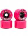 ABEC 11 Pink Powerballs 72mm 78a - Ruote per longboard