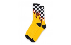 VANS Flame Checkin Crew - Black/White - Chaussettes