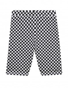 VANS Flying V Print - Black/White Checkerboard - Legging Short Femmes