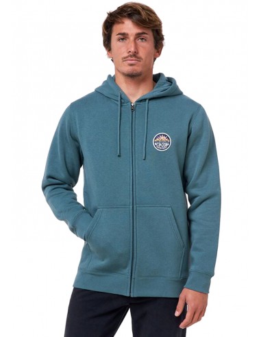 RIP CURL Horizon Hooded Zip - Muted Green - Sweat à Capuche