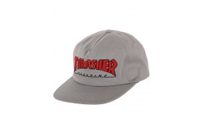 THRASHER Outlined Snapback - Gris - Casquette