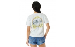 RIP CURL Hula Surfer Relaxed - Light Blue - T-shirt Femmes