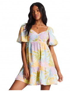 BILLABONG Be Mine - White/Multi - Robe babydoll