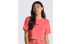 VANS Flying V Crop Crew Sport - Calypso Coral - T-shirt Femmes skate