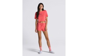 VANS Flying V Crop Crew Sport - Calypso Coral - T-shirt croptop