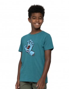 SANTA CRUZ Youth Screaming Hand - Verdigris - T-shirt Enfant