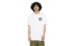 SANTA CRUZ Holo Flamed Dot - White - T-shirt