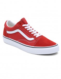 Zapatos vans rojo y clearance negro obra