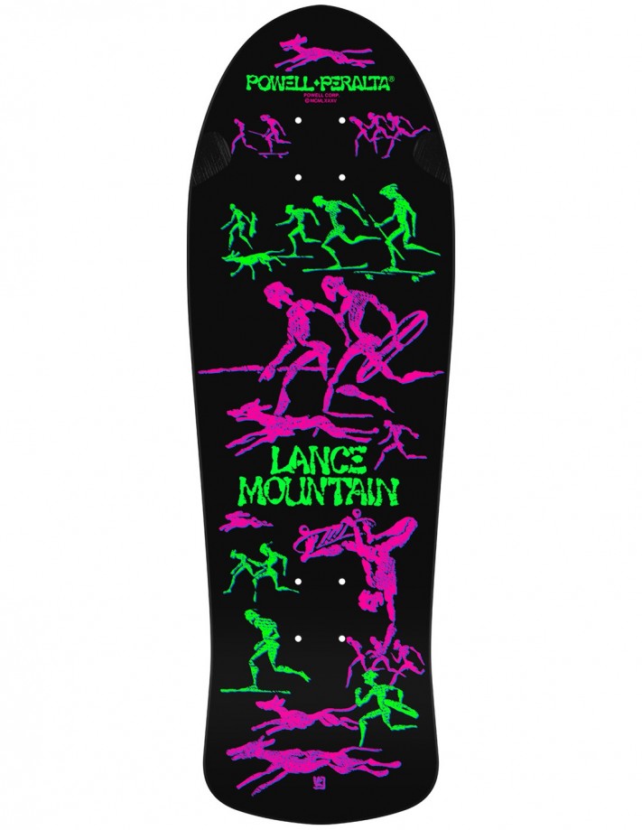 POWELL PERALTA Reissue Blacklight Mountain 9.9" - Black - Old School chainring