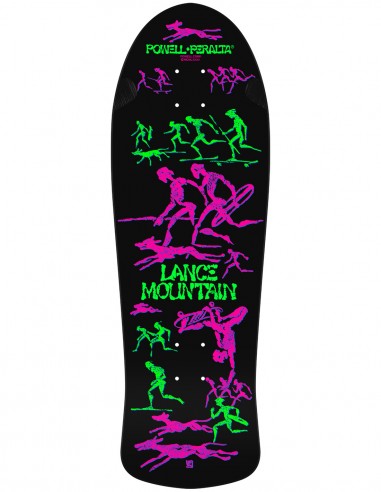 POWELL PERALTA Reissue Blacklight Mountain 9.9" - Black - Deck Old School