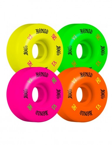 BONES V1 100's 52mm 100a Party Pack - Roues de skate