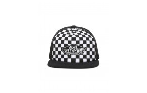 VANS Junior Classic Patch Trucker Plus - Black/White Checkerboard - Casquette