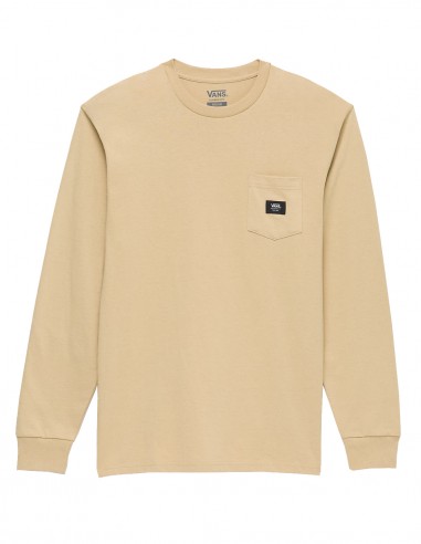 VANS Woven Patch Pocket - Taos Taupe - T-shirt à manches longues