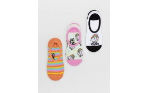 VANS Rainbow Rider Canoodle - Multi - Pack de 3 Socquettes Femmes