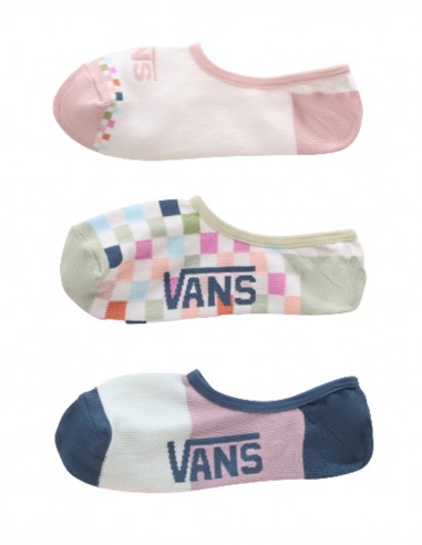 VANS Checkerboard Canoodle - Multi - Pack de 3 Socquettes