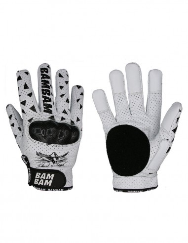 BAMBAM Daniel Engel Pro - White/Black - Gants de slide