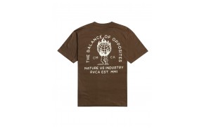 RVCA World Weight - Chocolate - T-shirt Homme