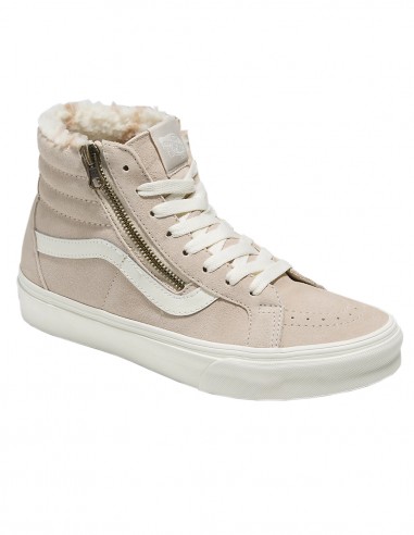 VANS SK8-Hi Side Zip Cozy Hug - French Oak - Chaussures Femmes