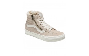 VANS SK8-Hi Side Zip Cozy Hug - French Oak - Chaussures Femmes