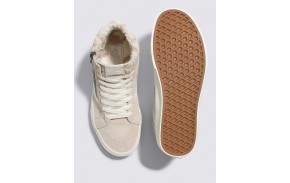 VANS SK8-Hi Side Zip Cozy Hug - French Oak - Chaussures Femmes Semelles