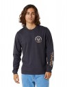 RIP CURL Shaper - Zwart gewassen - T-shirt met lange mouwen