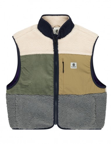 ELEMENT Lake Crop - Multicolor - Women's Sleeveless Fleece Jacket