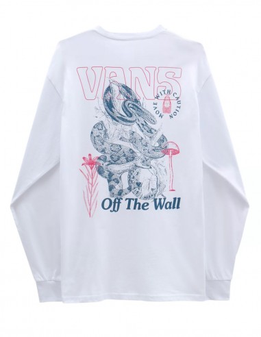 VANS Distorted Snake - White - T-shirt