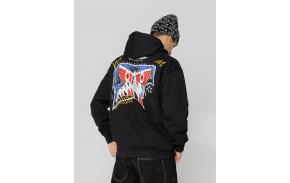 JACKER Angry - Schwarz - Skater-Kapuzenpullover