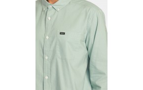 RVCA Thatll Do Micro Stripe - Green Haze - Chemise