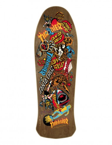 SANTA CRUZ x THRASHER Salba Oops 10.4" - Plateau de skateboard Oldschool