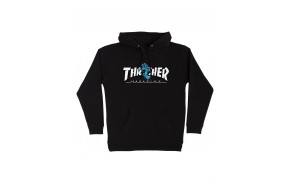 SANTA CRUZ x THRASHER Screaming Logo - Black - Sweat à capuche