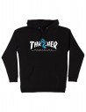 SANTA CRUZ x THRASHER Logo urlante - Nero - Felpa con cappuccio