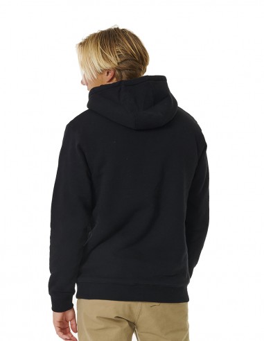 RIP CURL Marking Lined - Black - Sweat à capuche fleece