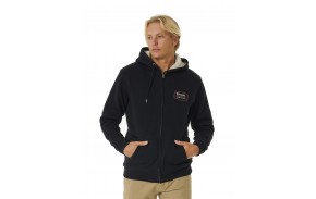 RIP CURL Marking Lined - Black - Sweat à capuche