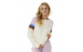 RIP CURL Surf Revival Raglan - Lilac - Sweat col rond